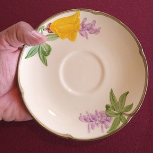 Franciscan Poppy Saucer plate